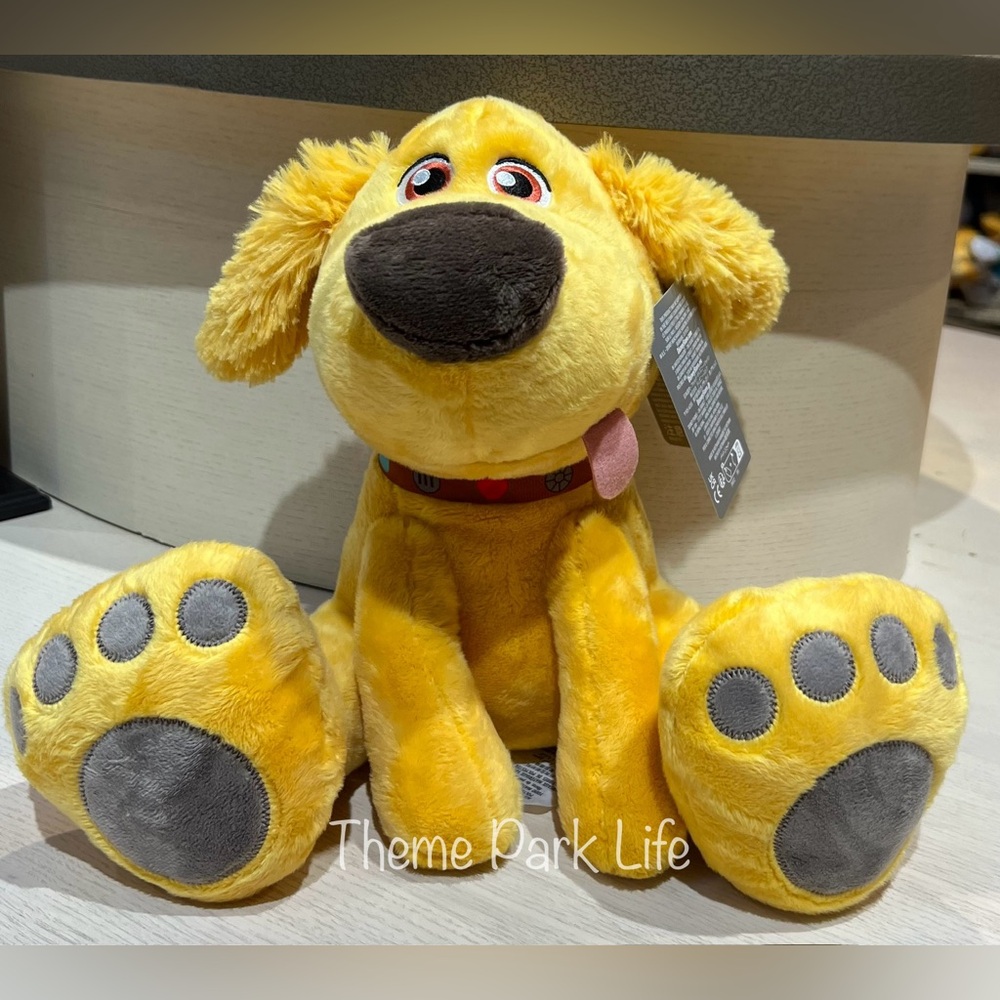 Disney Parks Pixar Up Dug Dog Big Feet Plush Toy NEW